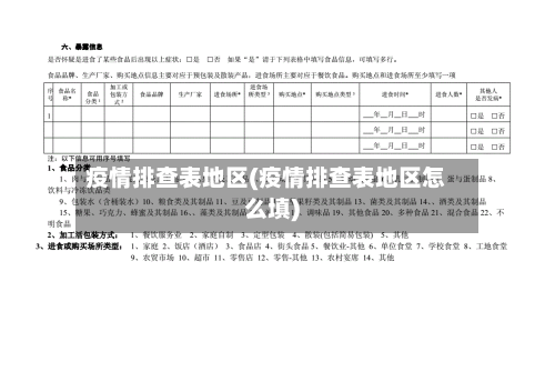 疫情排查表地区(疫情排查表地区怎么填)-第2张图片