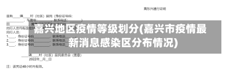 嘉兴地区疫情等级划分(嘉兴市疫情最新消息感染区分布情况)-第2张图片